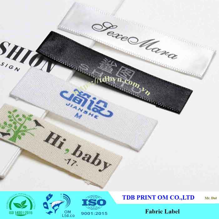 Printing Mark Clothing Label - TDB PRINTING CO. LTD